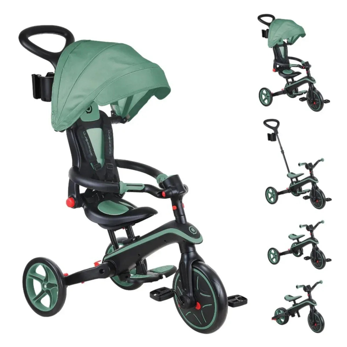 Globber Explorer Trike Foldable 4-in-1 (6 Colors) - Pupsik Singapore