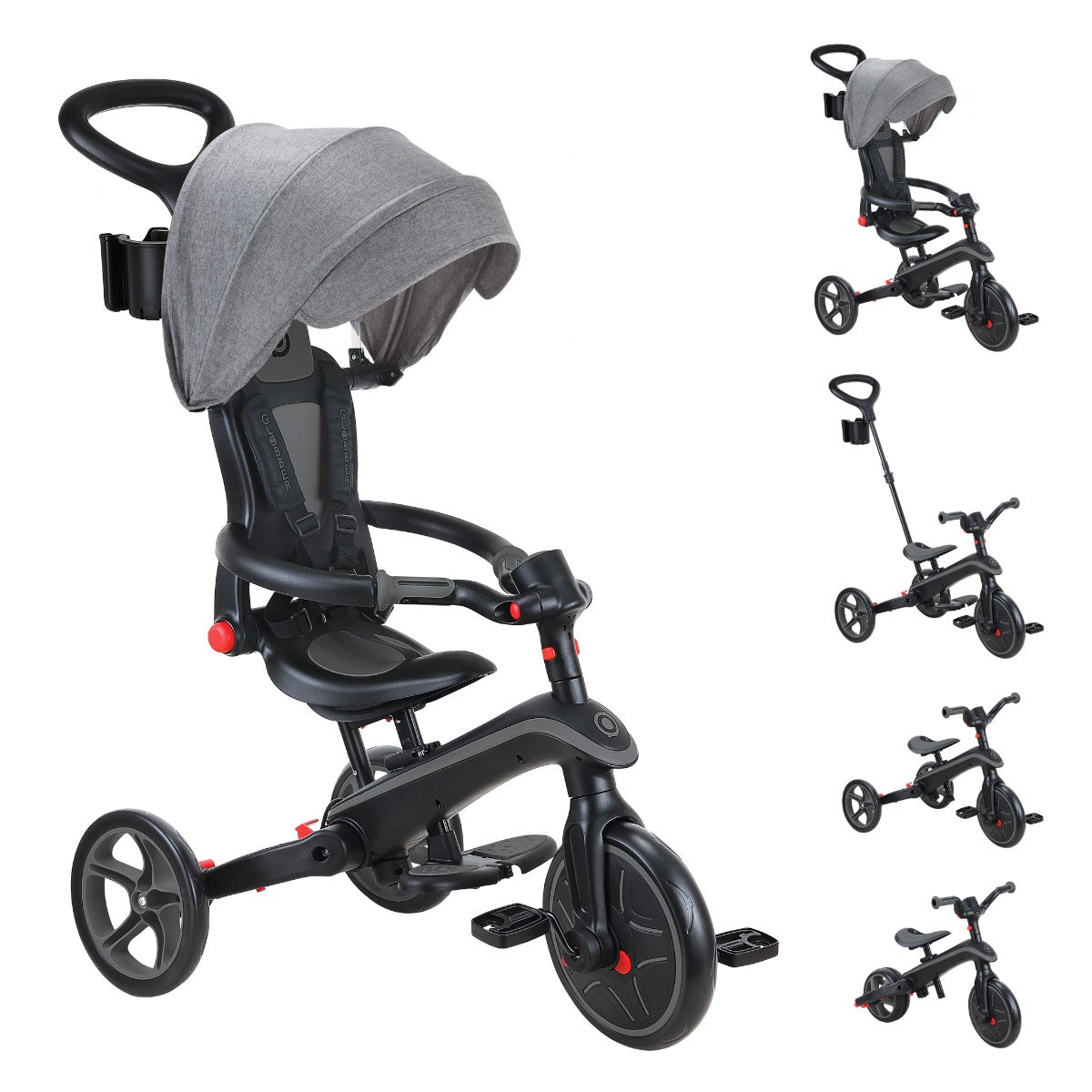 Globber Explorer Trike Foldable 4-in-1 (5 Colors) - Pupsik Singapore