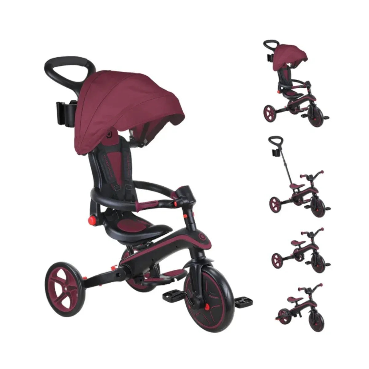 Globber Explorer Trike Foldable 4-in-1 (6 Colors) - Pupsik Singapore