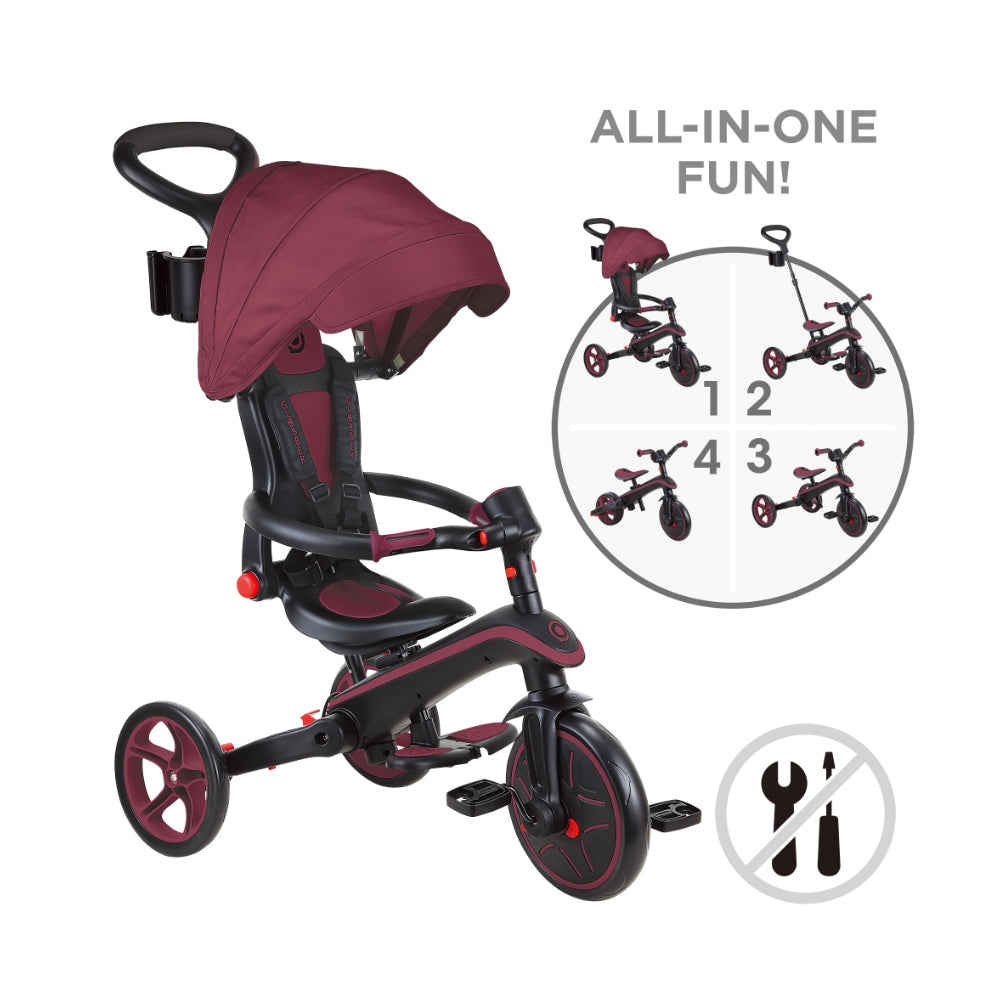 Globber Explorer Trike Foldable 4-in-1 (6 Colors)