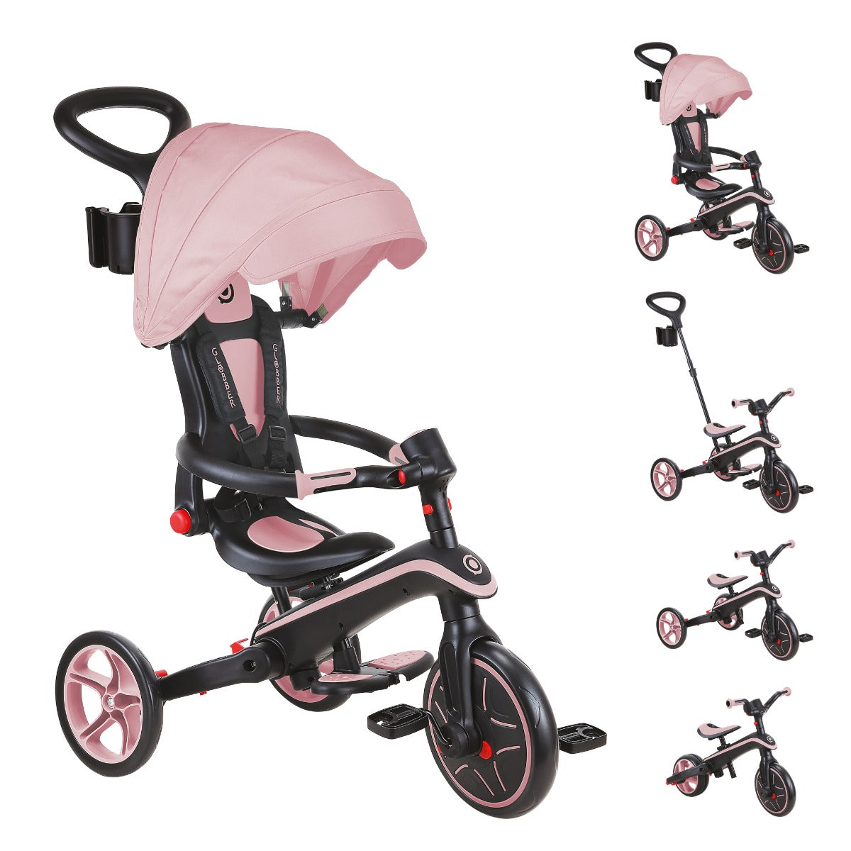Globber Explorer Trike Foldable 4-in-1 (5 Colors) - Pupsik Singapore