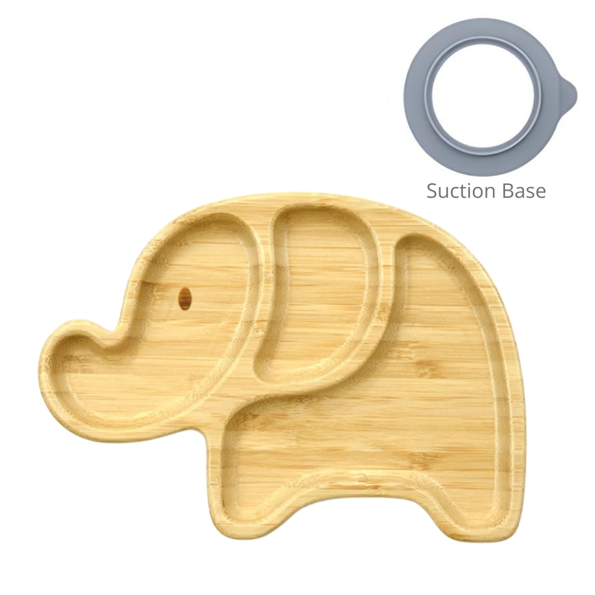 Biomom Bamboo Suction Plate - Elephant (Tradewinds)