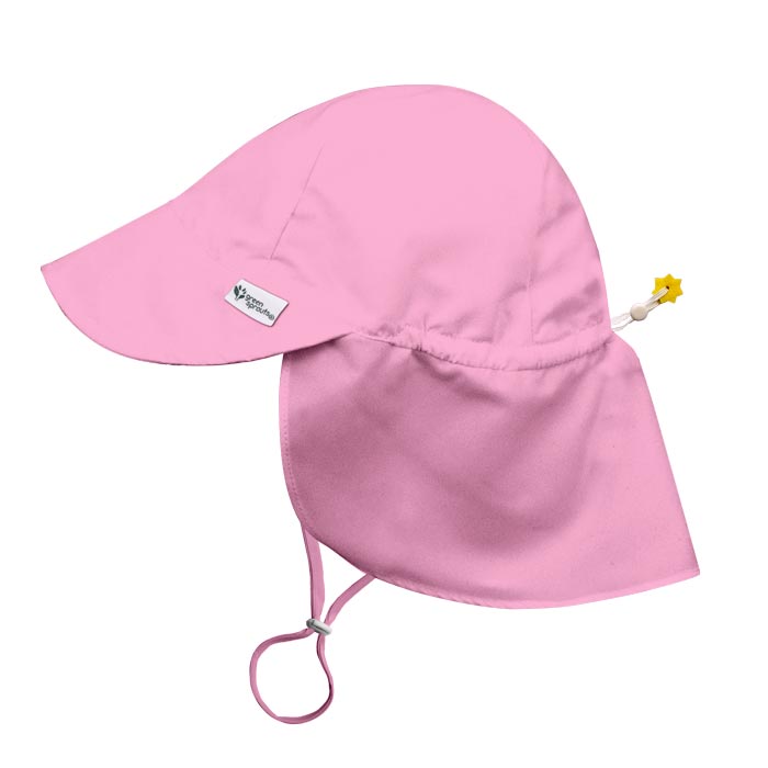 Green Sprouts UPF 50+ Eco Flap Hat - Light Pink