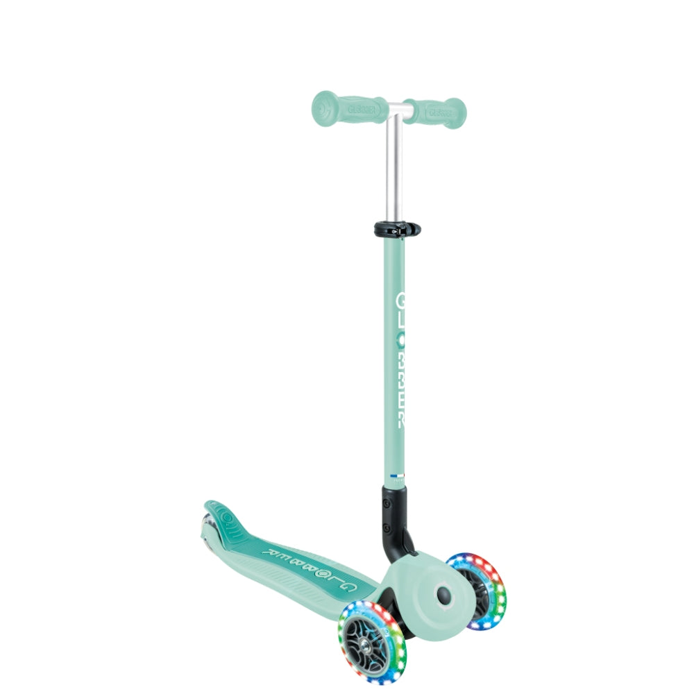 Globber GO•UP Active Lights 360° Foldable Convertible Scooter (LED Wheels) - Mint