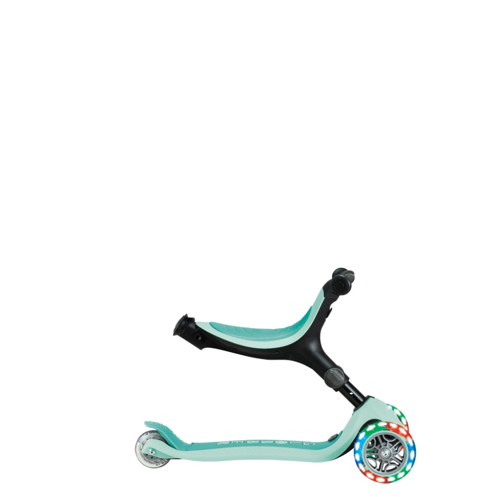 Globber GO•UP Active Lights 360° Foldable Convertible Scooter (LED Wheels) - Mint