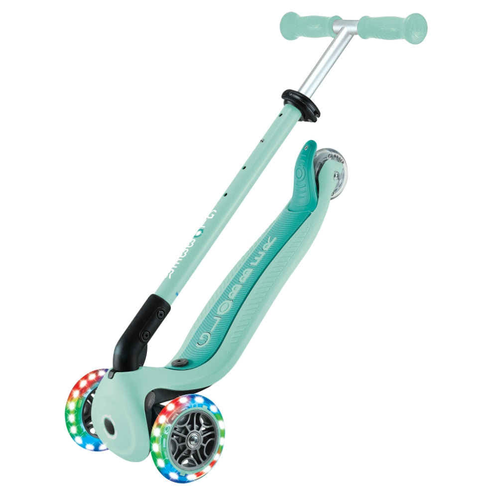Globber GO•UP Active Lights 360° Foldable Convertible Scooter (LED Wheels) - Mint