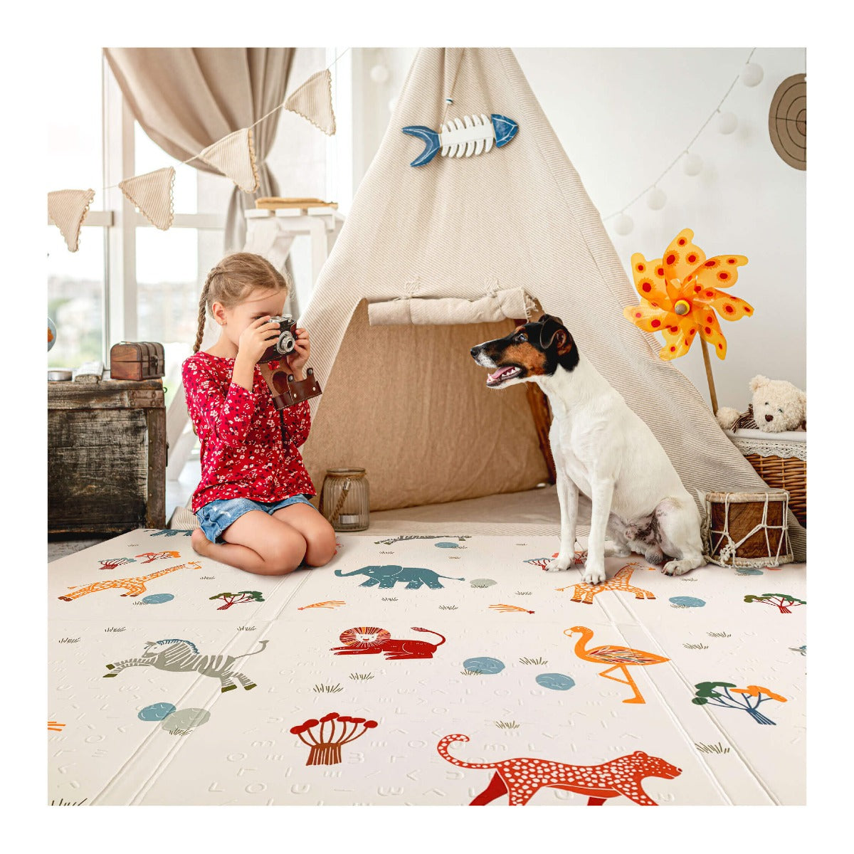Oribel PurePlay Antibac Foldable Playmat - 150 x 200cm (2 Designs)