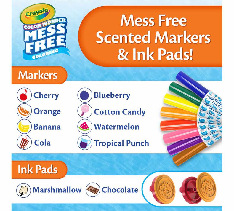 Crayola Color Wonder Mess Free Deluxe Scented Stampers Kit