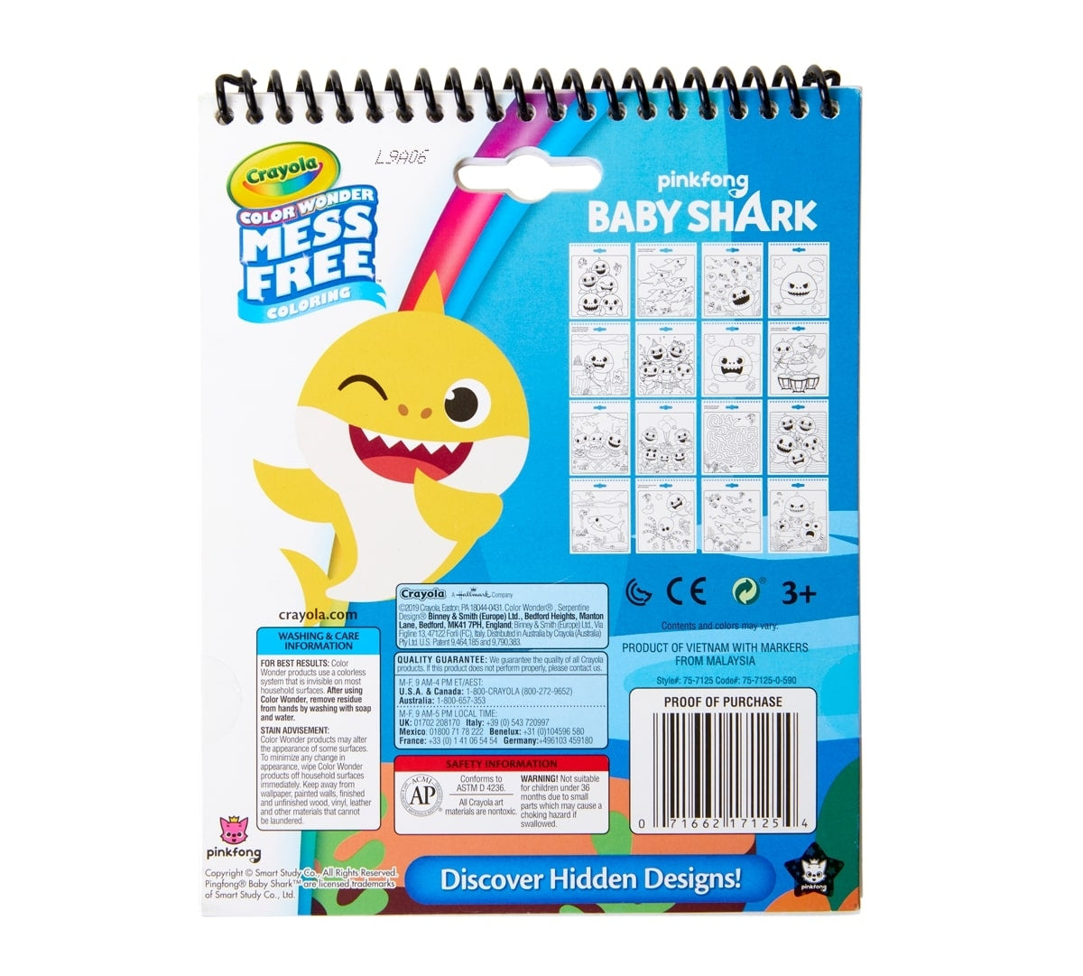 Crayola Color Wonder Mess Free Coloring Activity Pad (4 Designs) - Pupsik Singapore