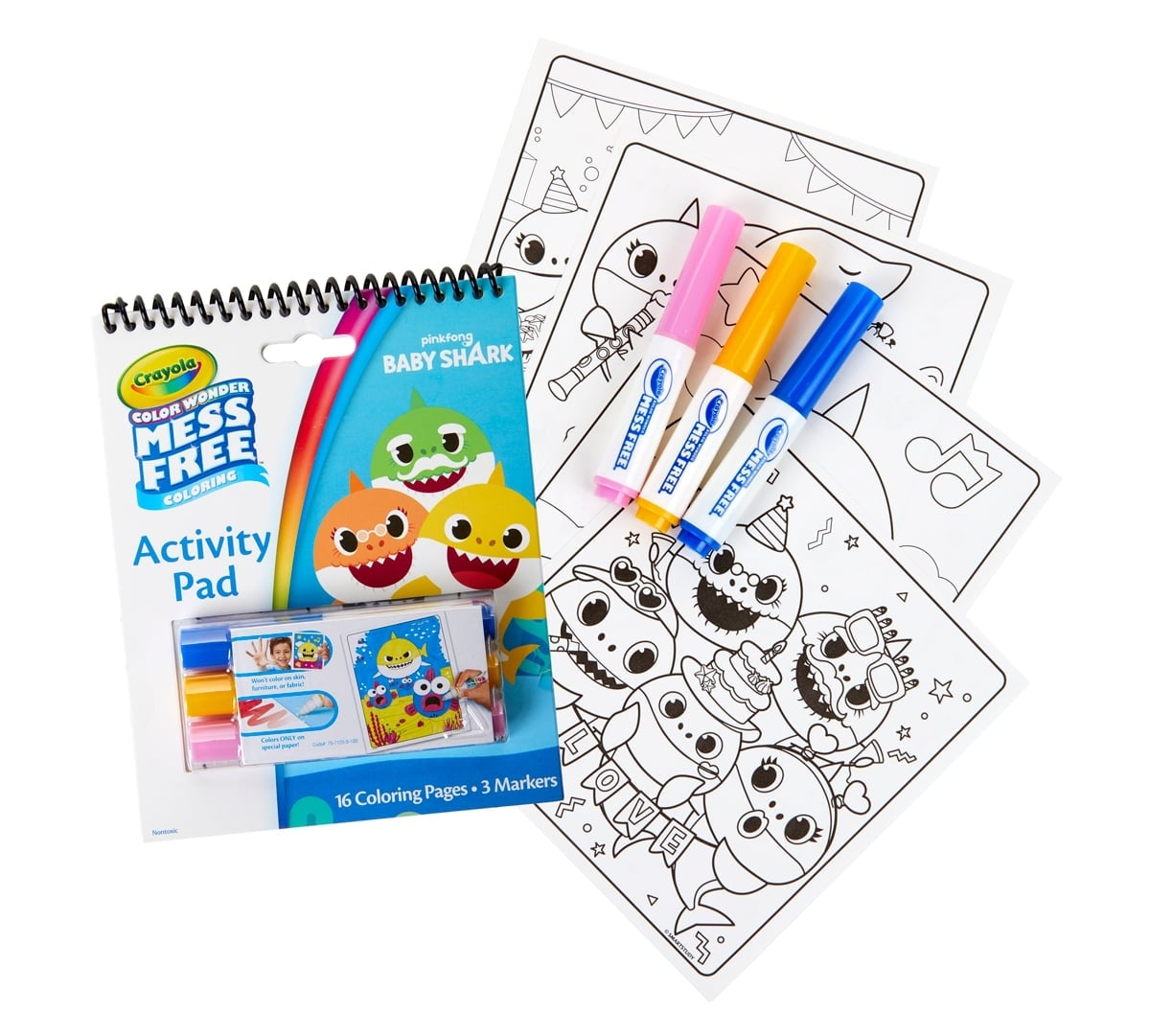 Crayola Color Wonder Mess Free Coloring Activity Pad (4 Designs) - Pupsik Singapore
