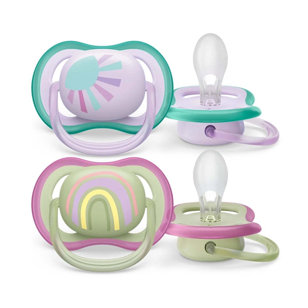 Philips Avent Ultra Air Pacifier, 2pk - 0-6M (10 Designs)