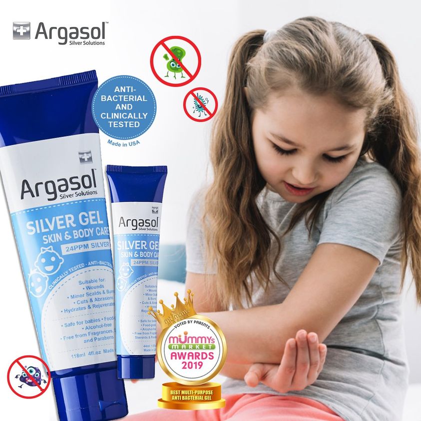 Argasol 24ppm Kids Silver Gel Skin & Body Care, 118ml (Exp 01/28)