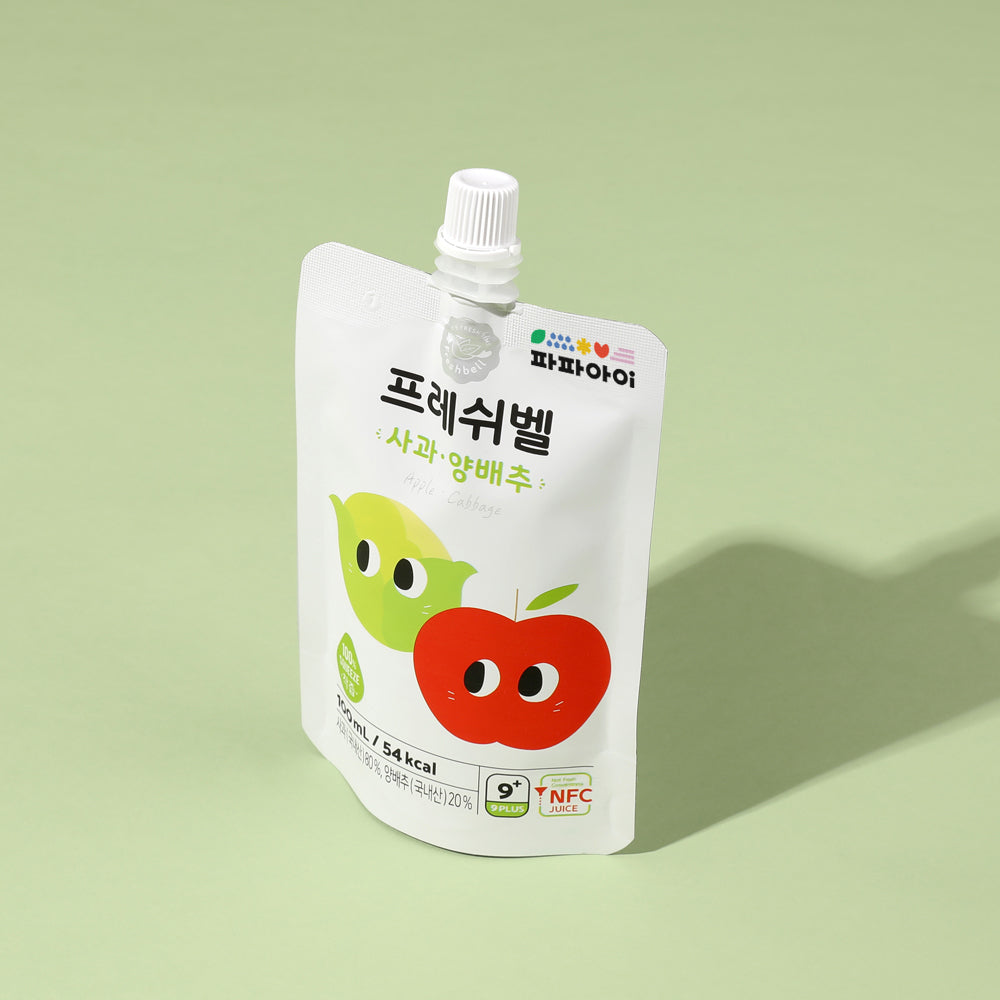 Freshbell 100% NFC Apple Cabbage Juice, 100ml (Exp 12/25)
