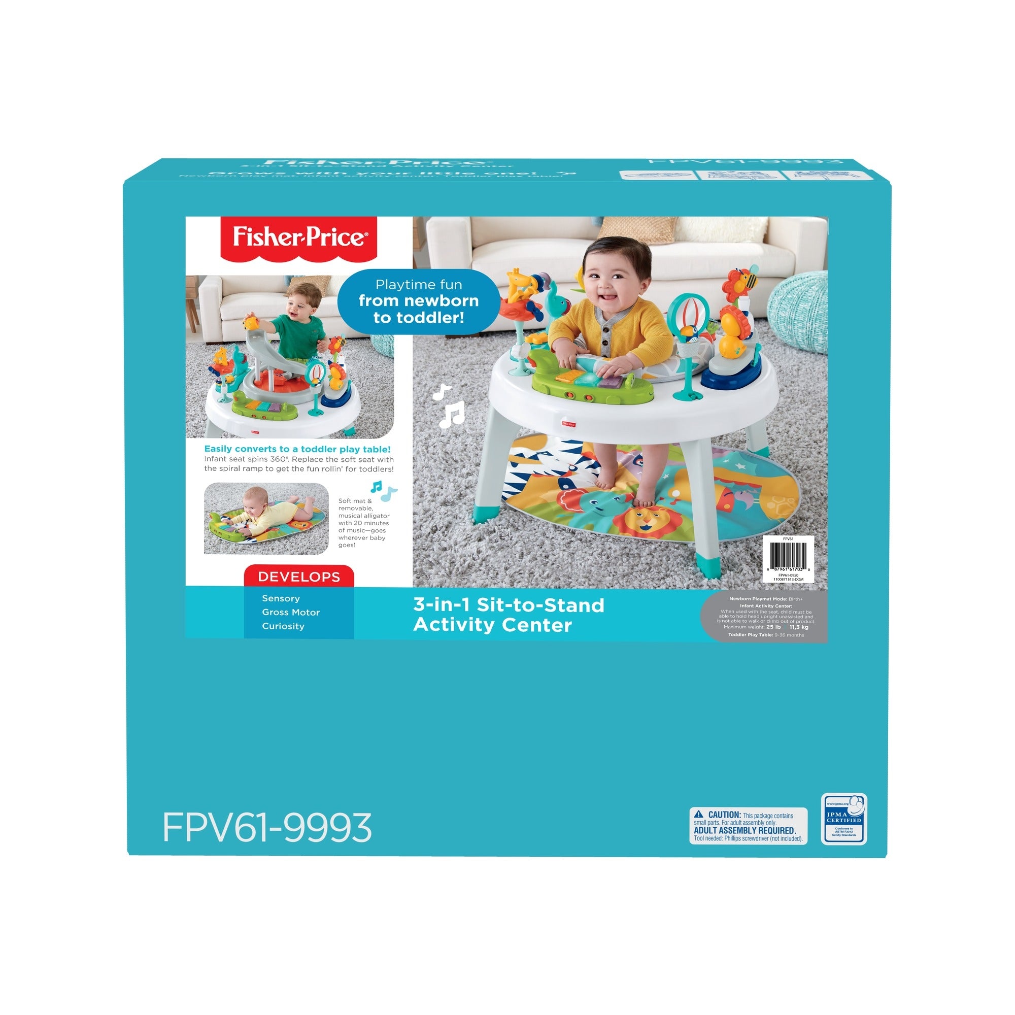 Fisher Price 3-in-1 Sit-to-Stand Activity Center - Fashion
