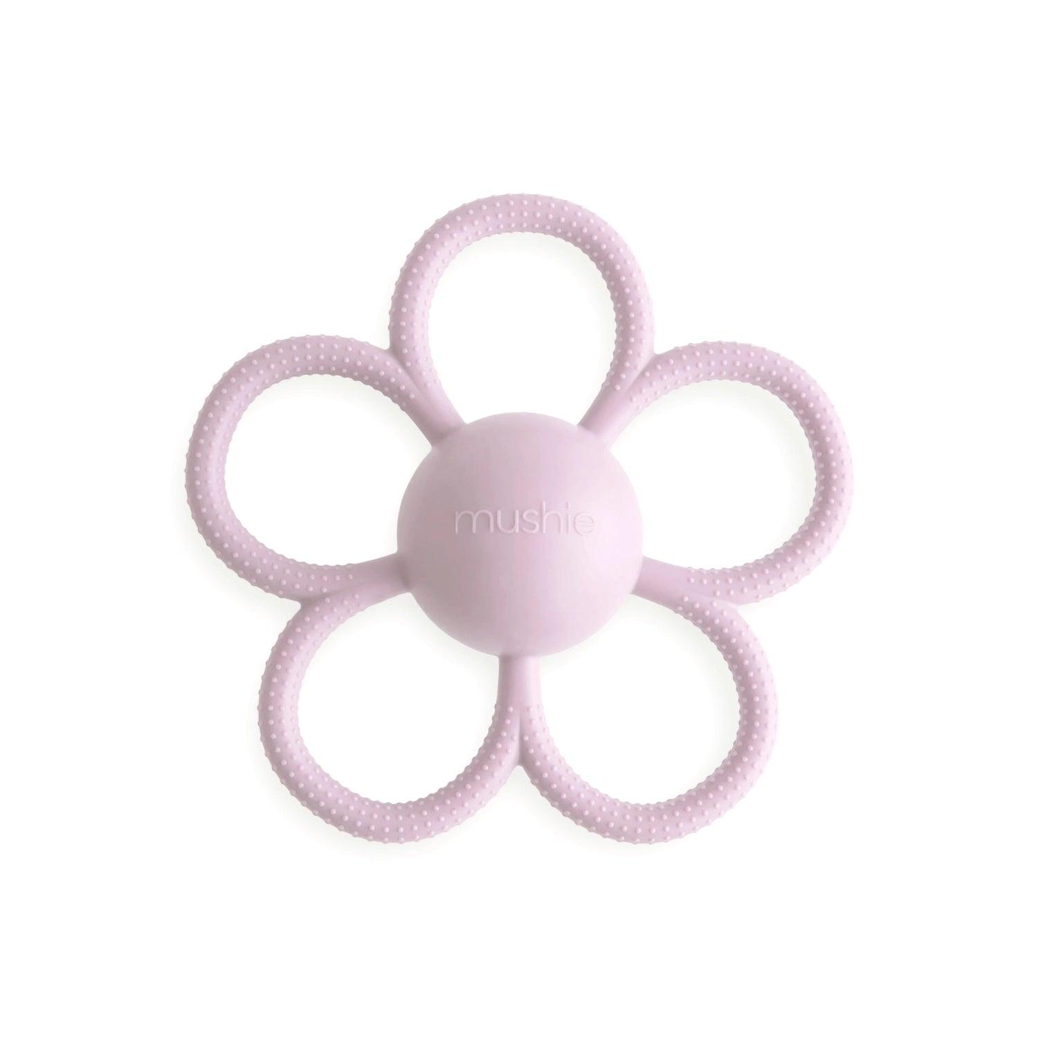 Mushie Daisy Rattle Teether (2 Colors) - Pupsik Singapore