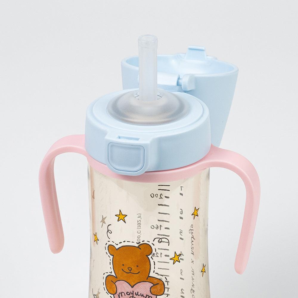 Moyuum PPSU All-in-One One-Touch Straw Bottle, 170/270/330ml (7 Designs) - Pupsik Singapore