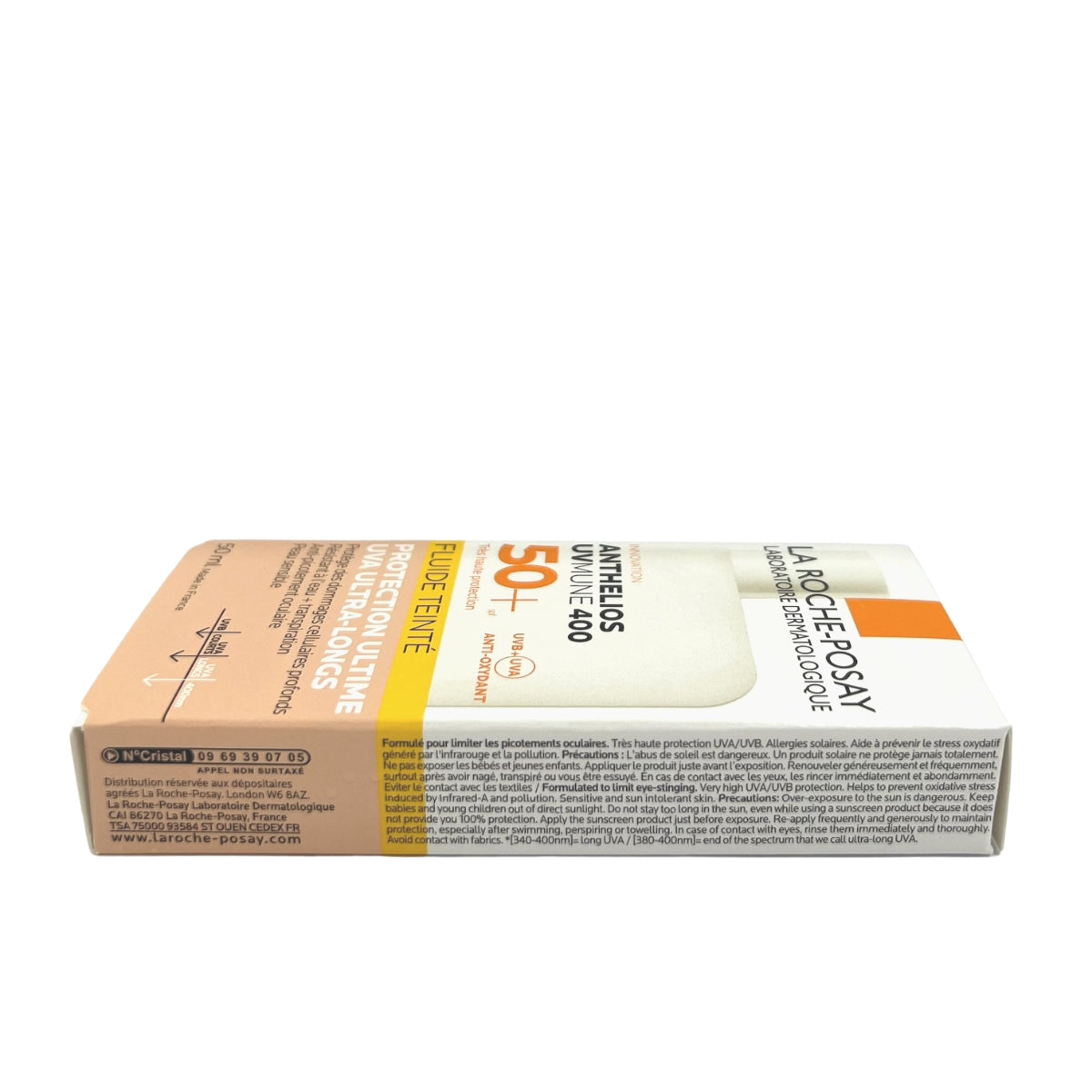 La Roche-Posay Anthelios UVMune 400 Invisible Fluid Tinted Sunscreen, SPF50+  - Made in France - Exp 02/26