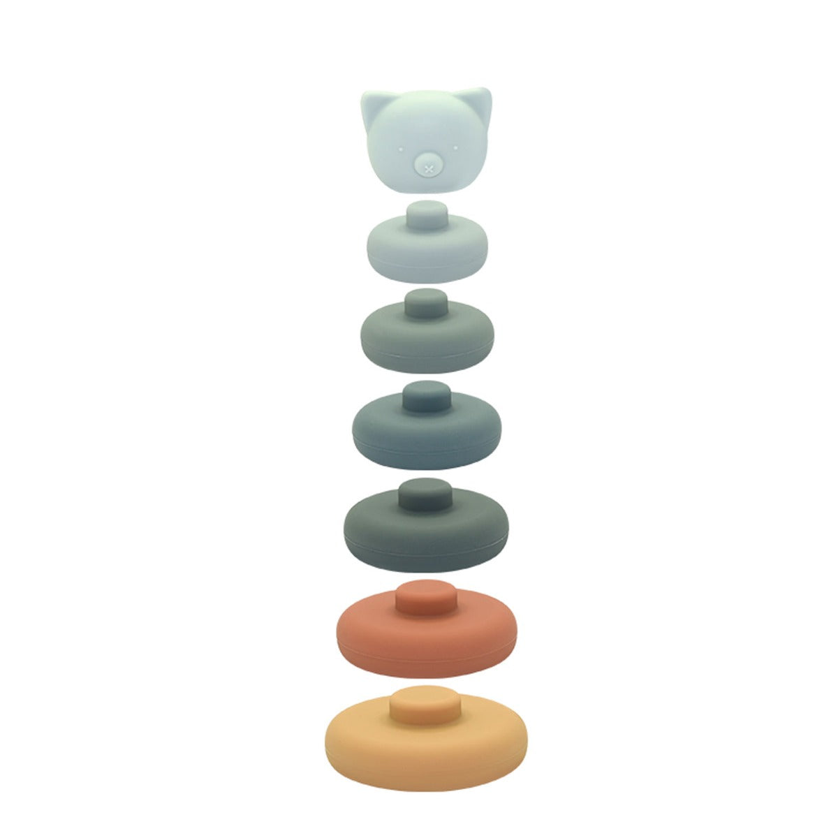 Biomom Silicone Animal Stacking Toy - Bear