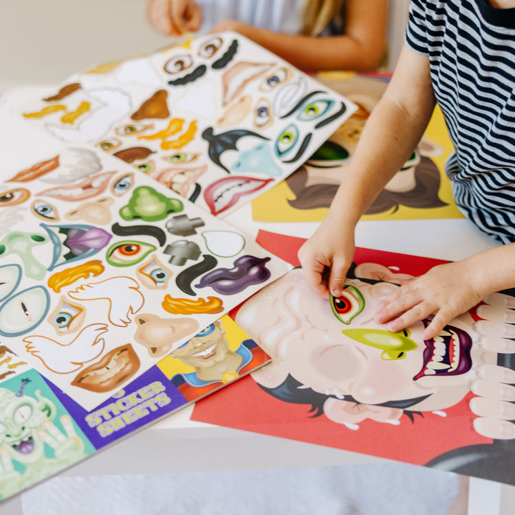 Melissa & Doug Make-a-Face Crazy Characters Sticker Pad
