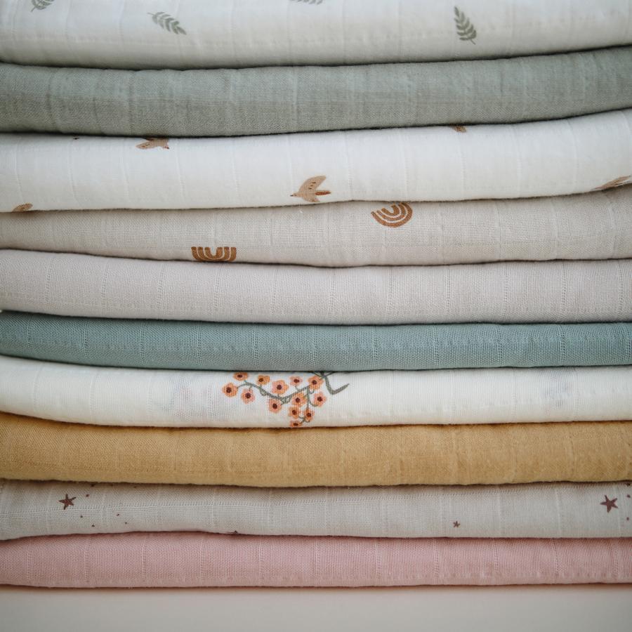 Mushie Muslin Baby Swaddle Blanket (14 designs)