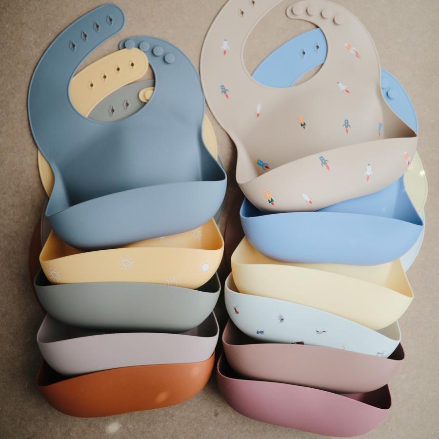 Mushie Silicone Baby Bib (37 designs)