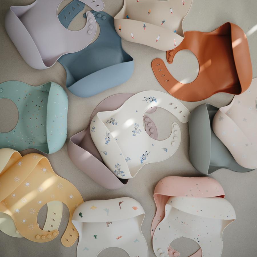 Mushie Silicone Baby Bib (37 designs)