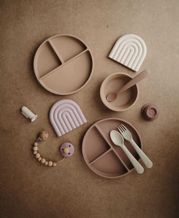 Mushie Silicone Suction Baby Plate (12 Colours)
