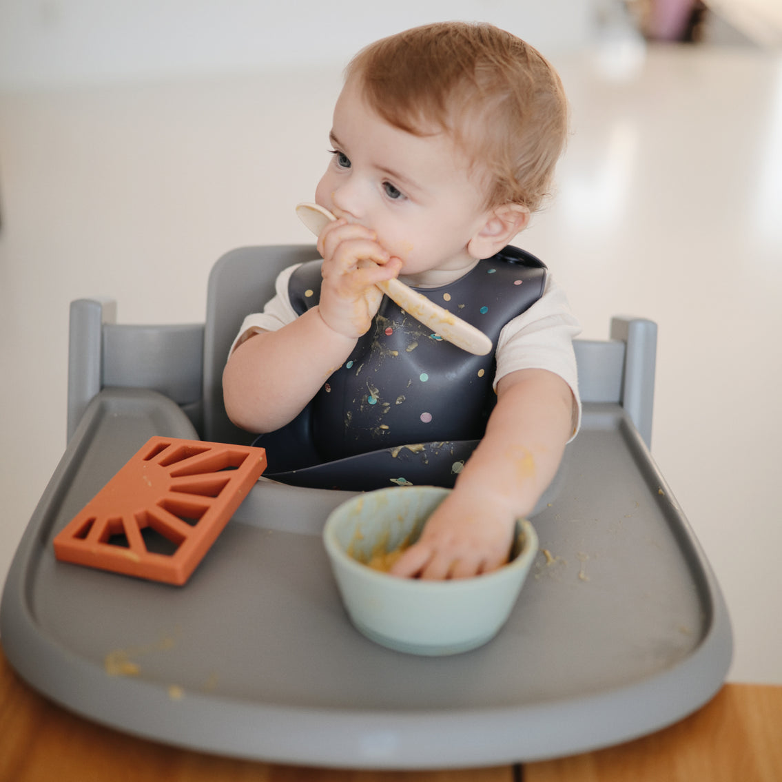 Mushie Silicone Feeding Baby Spoons (2pk) (9 Colours) - Pupsik Singapore