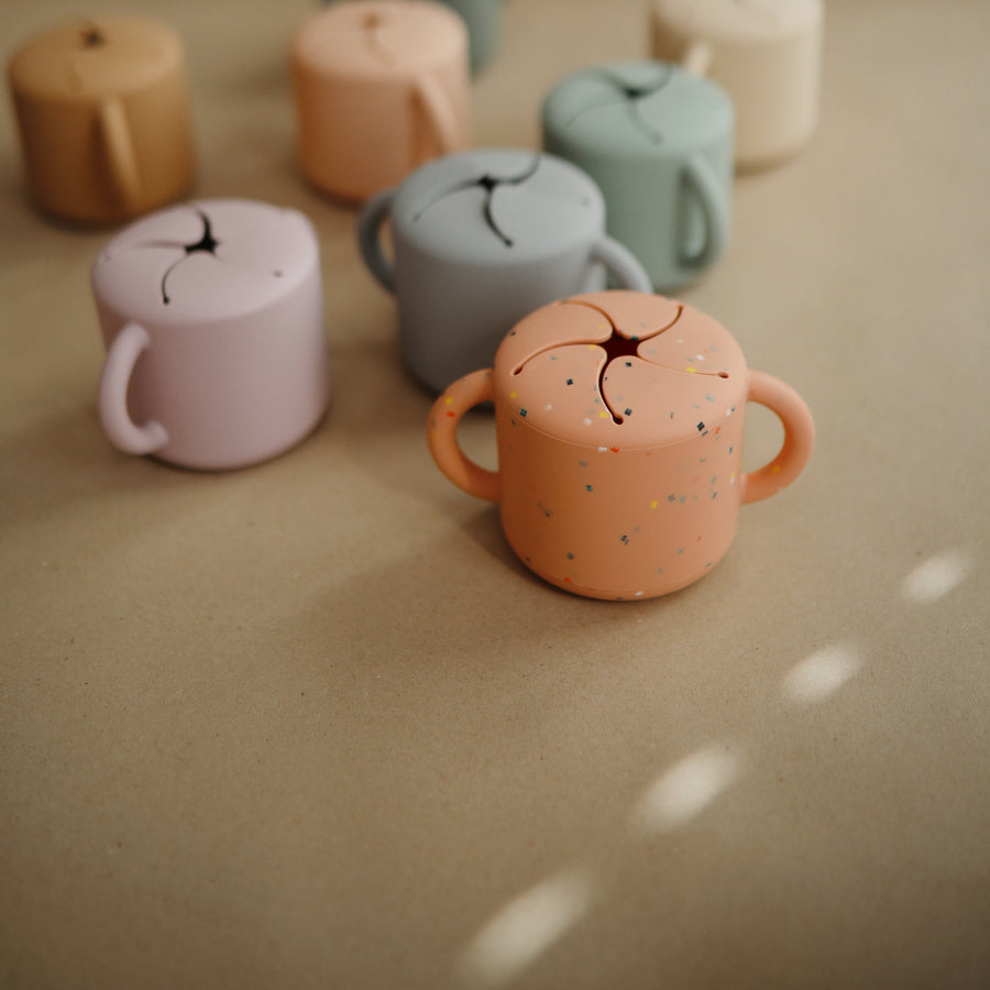 Mushie Silicone Snack Cup (14 Colours) - Pupsik Singapore