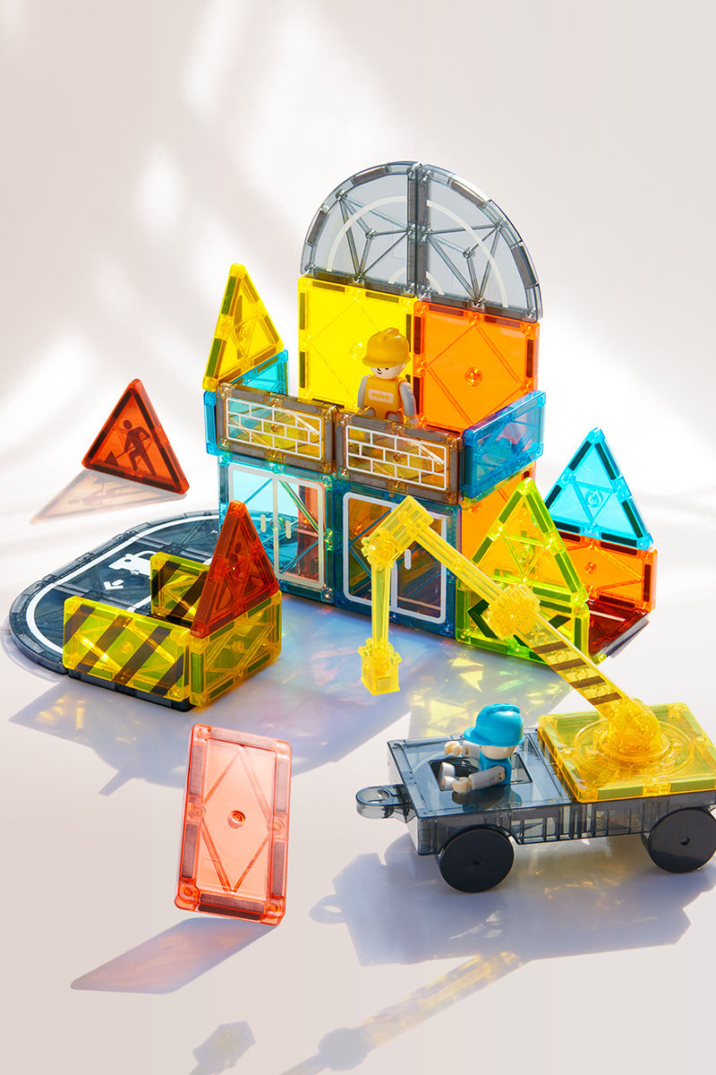 Mideer Colorful Magnetic Tiles - Little Architect 36pcs
