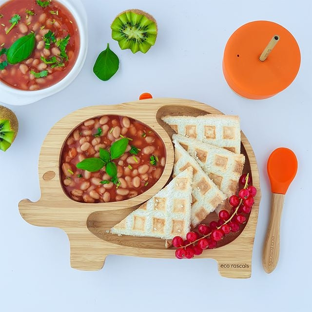 Eco Rascals Elephant Bamboo Suction Plate