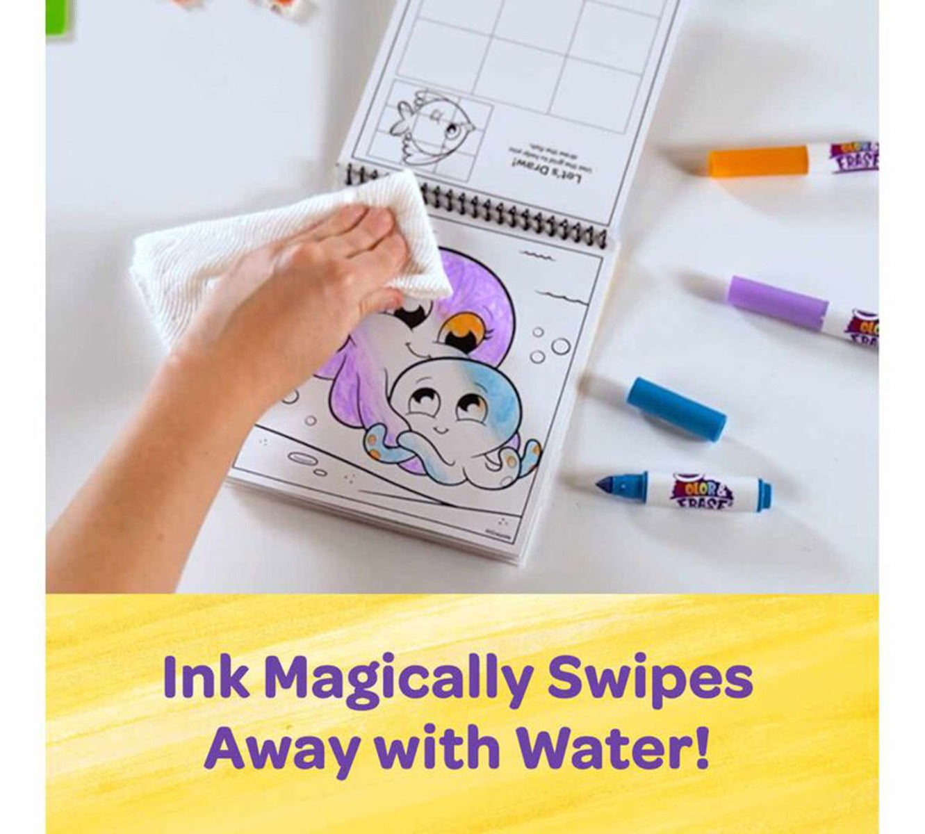 Crayola Color and Erase Reusable Activity Pad with Markers (3 Designs) - Pupsik Singapore