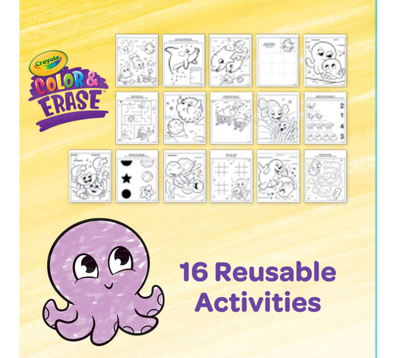 Crayola Color and Erase Reusable Activity Pad with Markers (3 Designs)