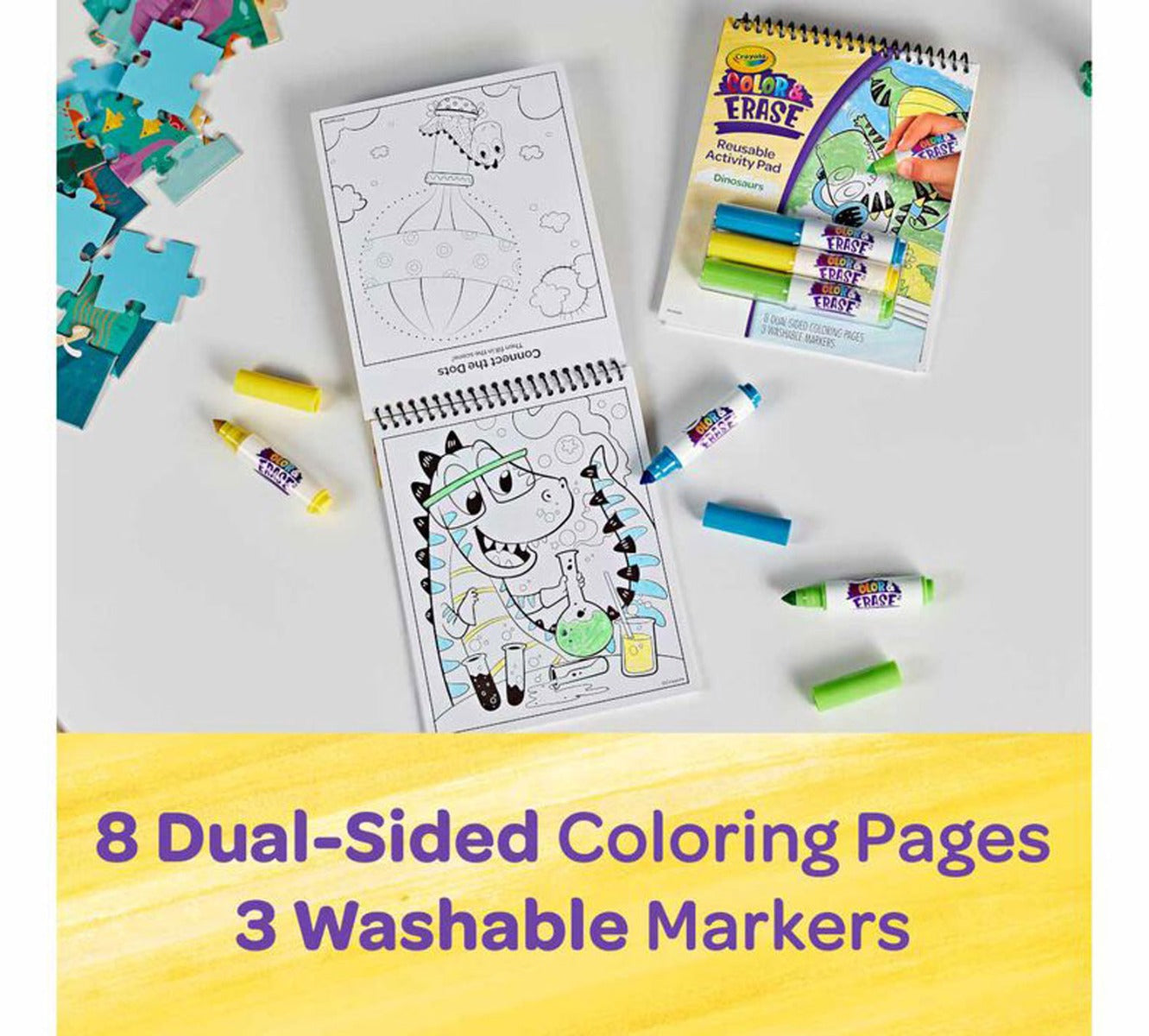 Crayola Color and Erase Reusable Activity Pad with Markers (3 Designs)