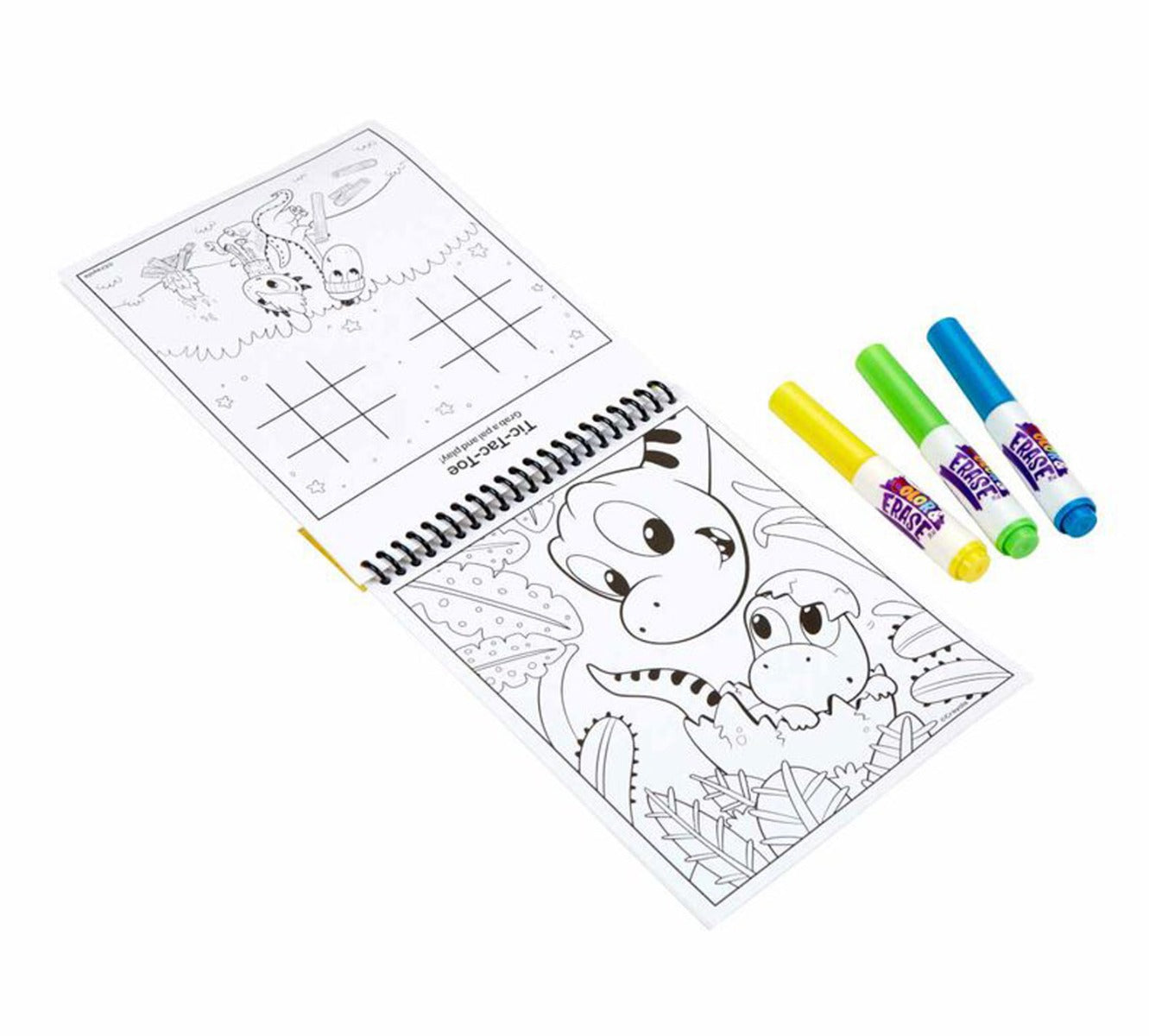 Crayola Color and Erase Reusable Activity Pad with Markers (3 Designs) - Pupsik Singapore