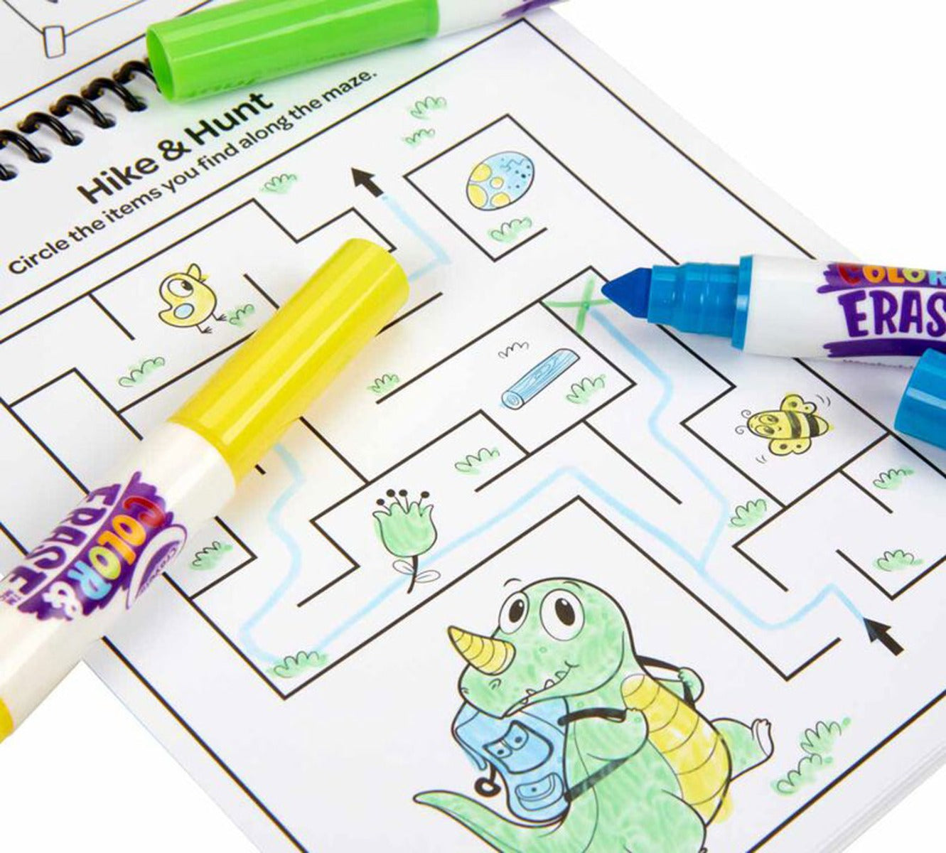 Crayola Color and Erase Reusable Activity Pad with Markers (3 Designs)