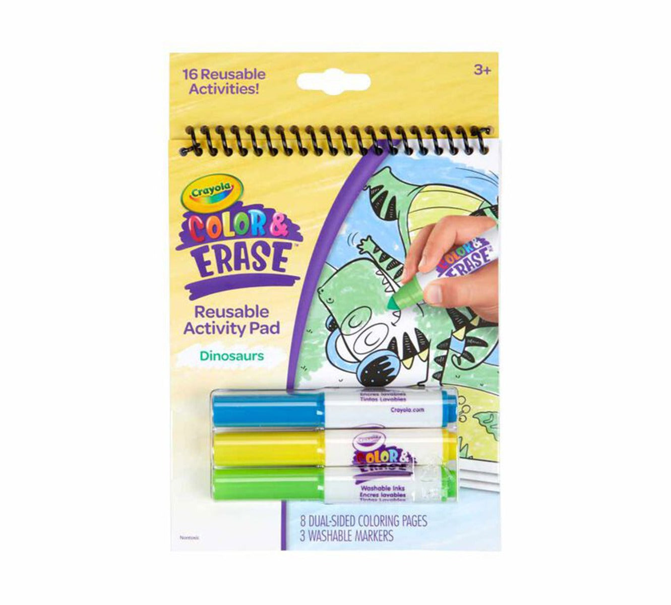 Crayola Color and Erase Reusable Activity Pad with Markers (3 Designs) - Pupsik Singapore