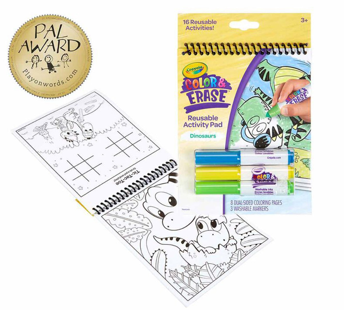 Crayola Color and Erase Reusable Activity Pad with Markers (3 Designs) - Pupsik Singapore