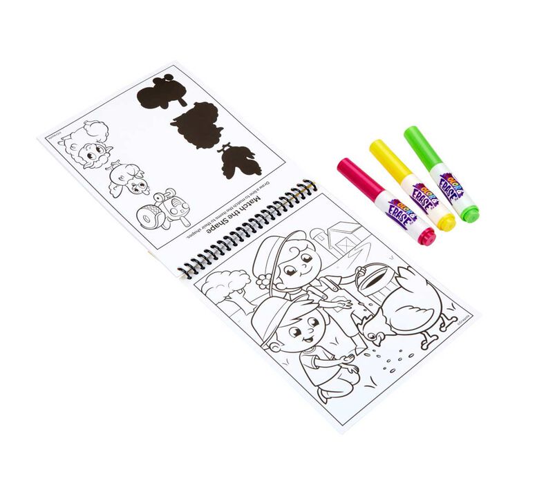 Crayola Color and Erase Reusable Activity Pad with Markers (3 Designs) - Pupsik Singapore
