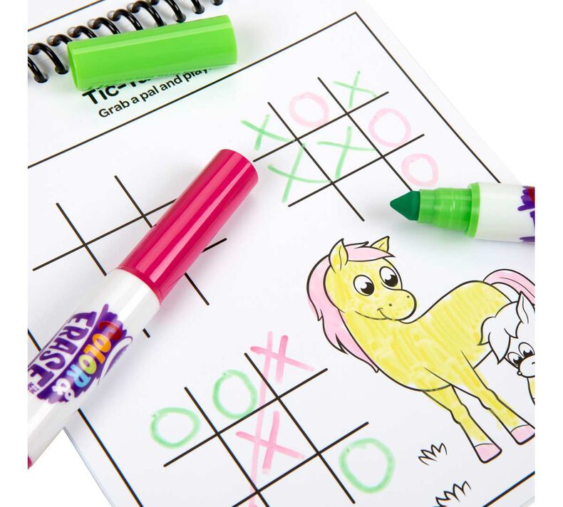 Crayola Color and Erase Reusable Activity Pad with Markers (3 Designs) - Pupsik Singapore