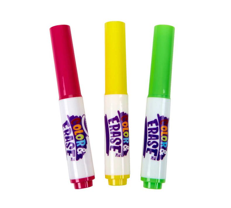 Crayola Color and Erase Reusable Activity Pad with Markers (3 Designs) - Pupsik Singapore