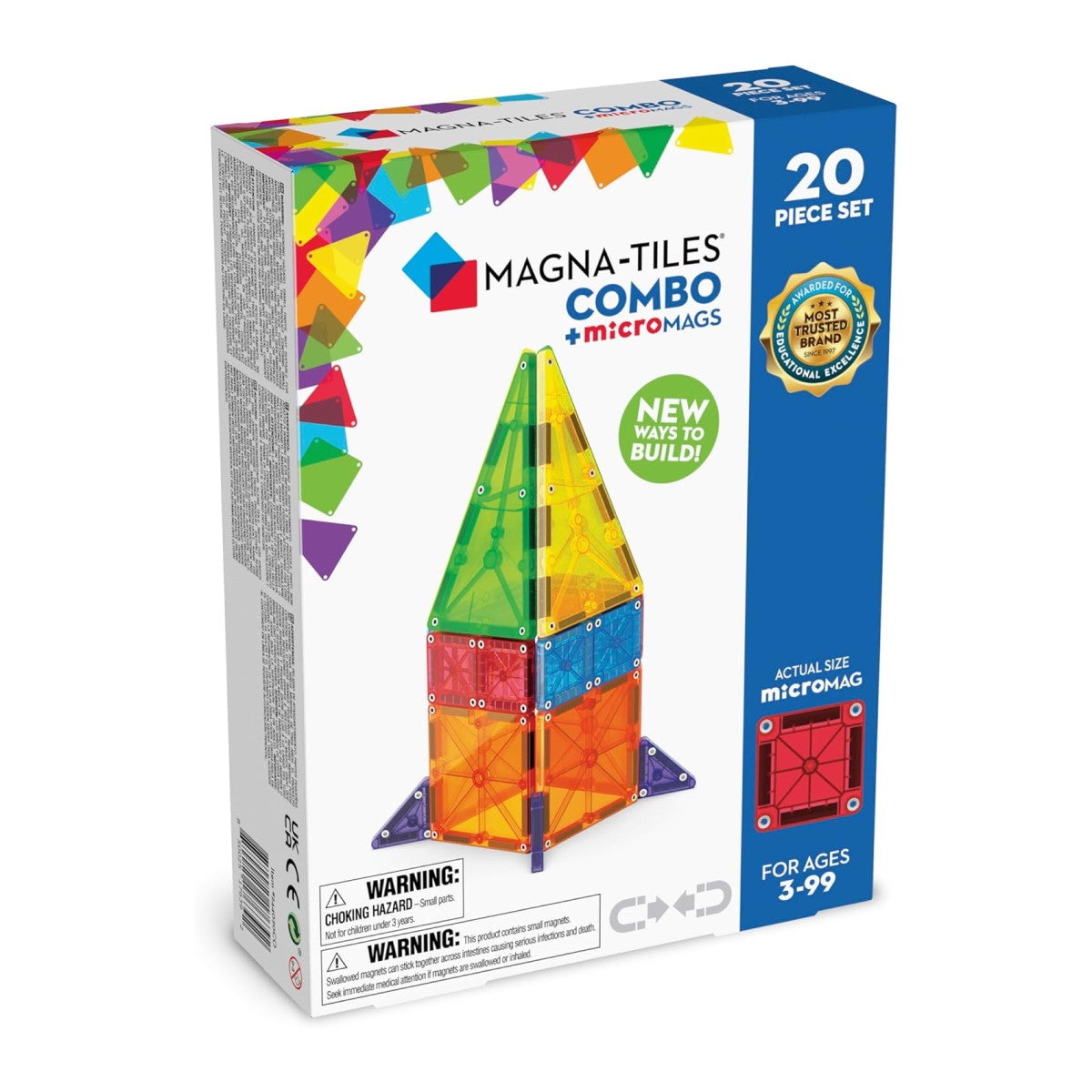 Magna-Tiles Combo 20-Piece Set + microMAGs