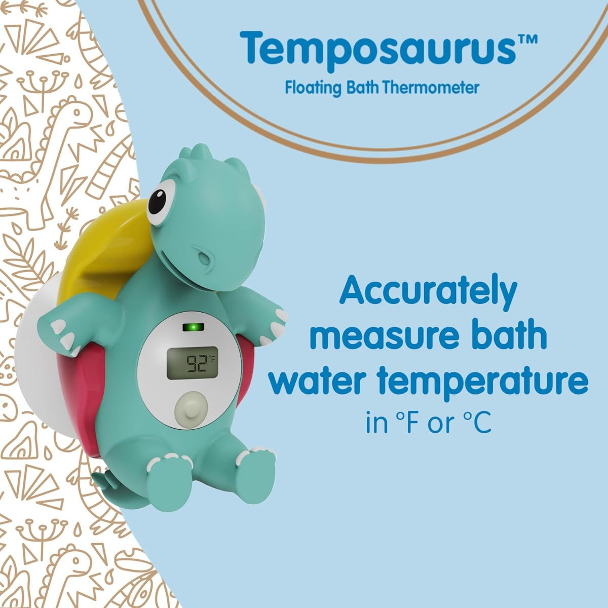 Dr. Brown’s™ CleanUp™ Temposaurus™ Floating Bath Thermometer