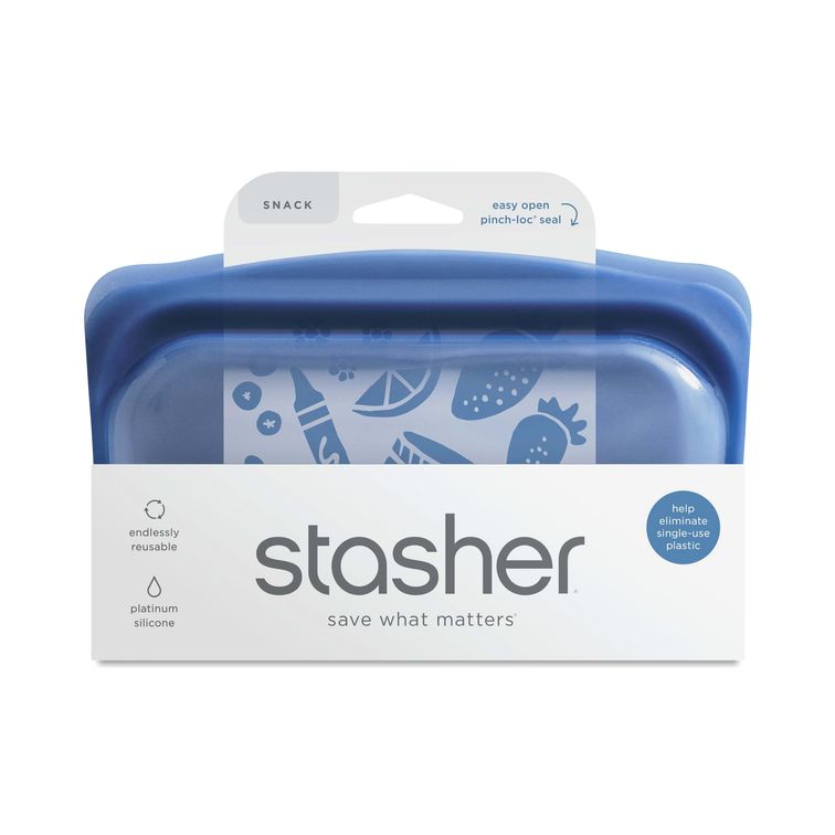 Stasher Reusable Silicone Snack Bag - Small (290ml) - 7 Colors - Pupsik Singapore