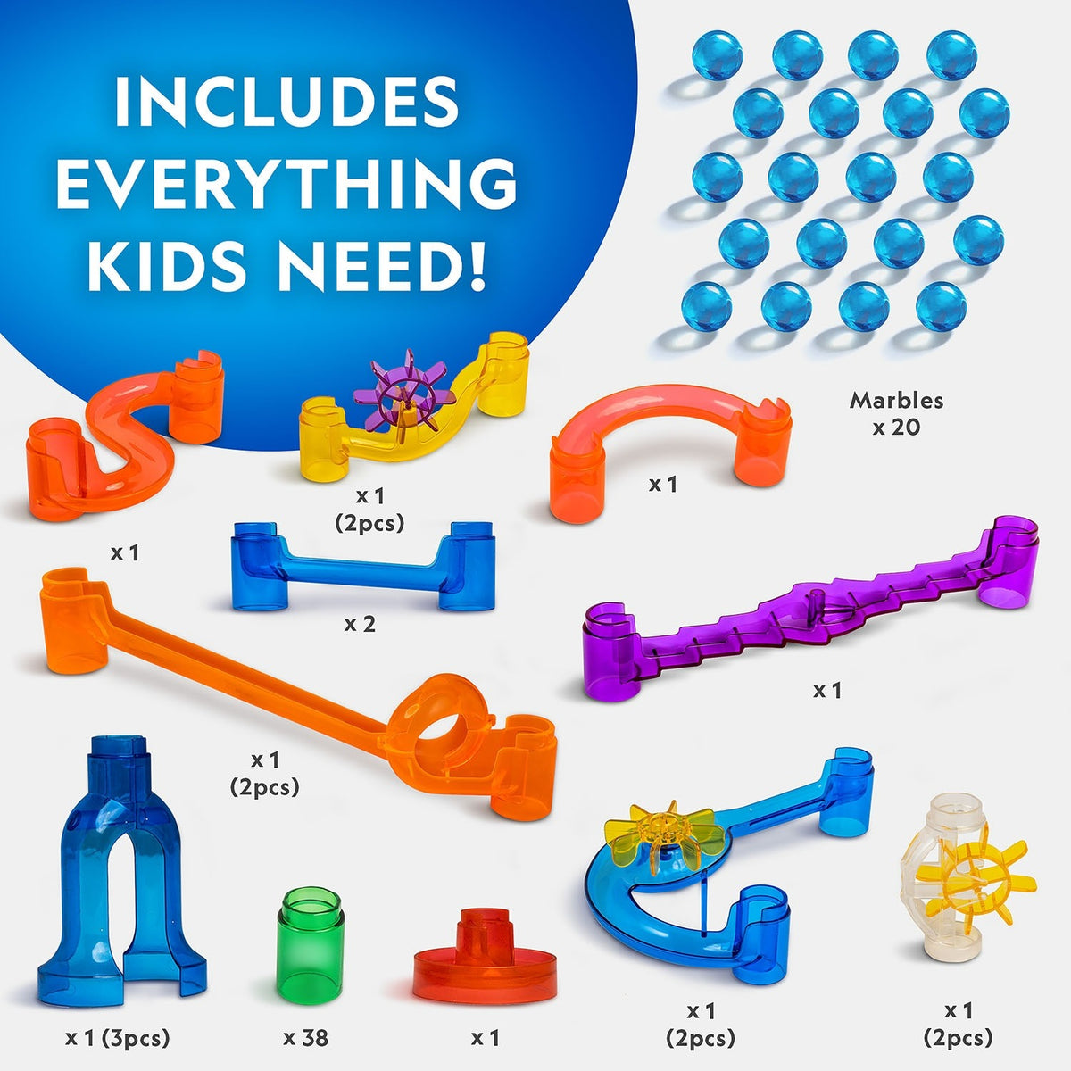National Geographic 75-Piece Motorized Marble Run - Pupsik Singapore