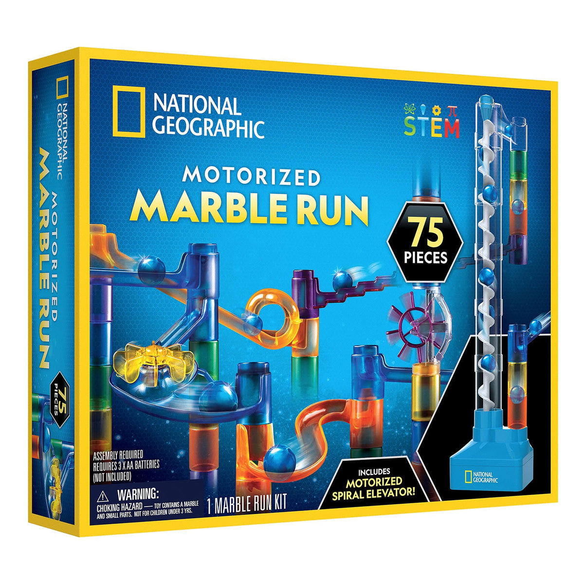 National Geographic 75-Piece Motorized Marble Run - Pupsik Singapore