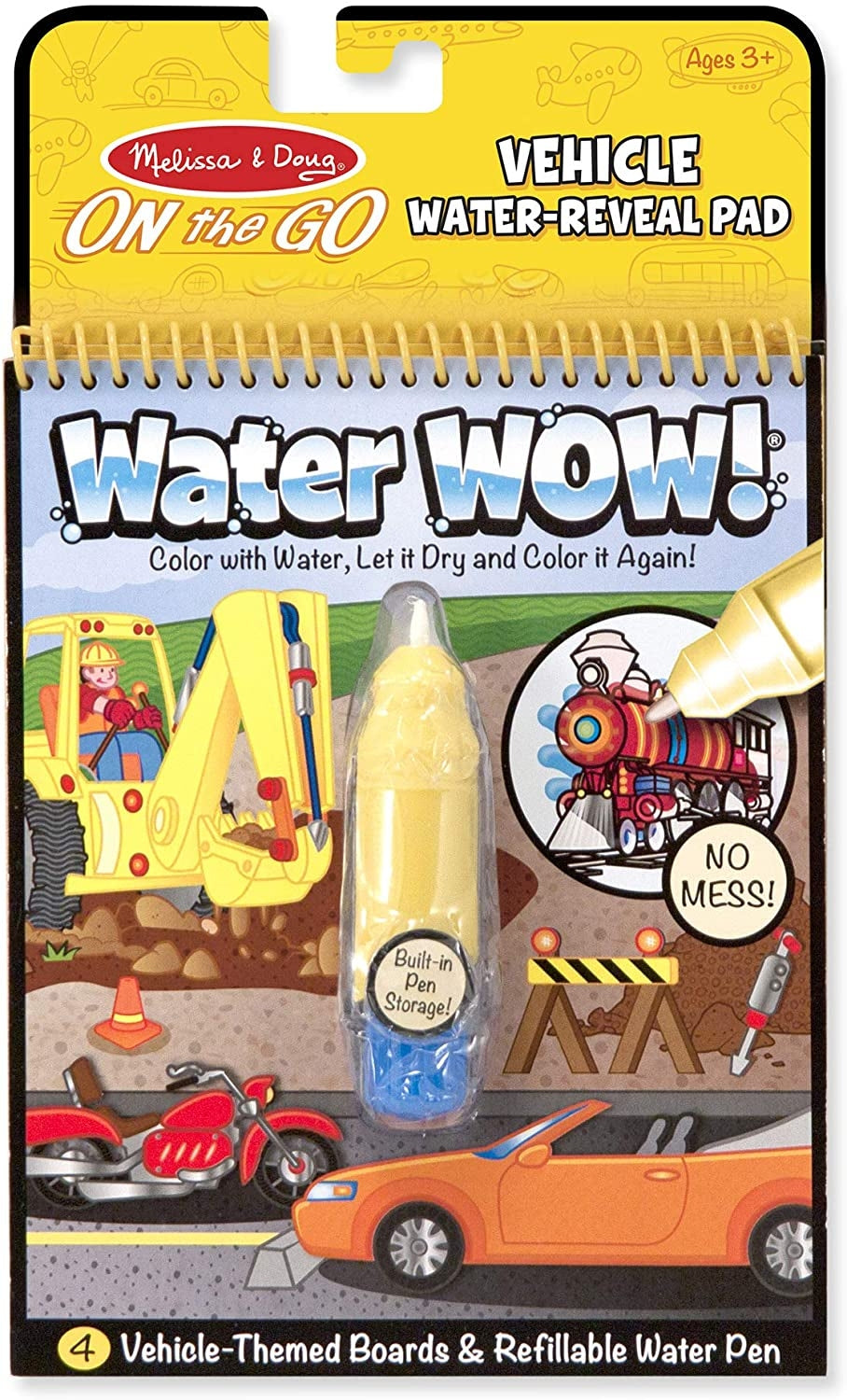 Melissa & Doug Water Wow! Brush Colouring Pad (11 Types)
