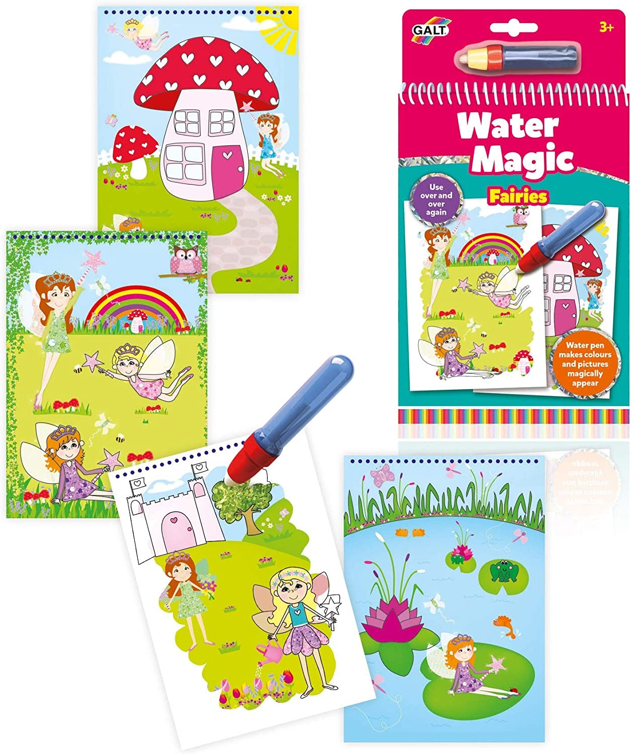 Galt Toys Water Magic Colouring Pad (6 Designs) - Pupsik Singapore