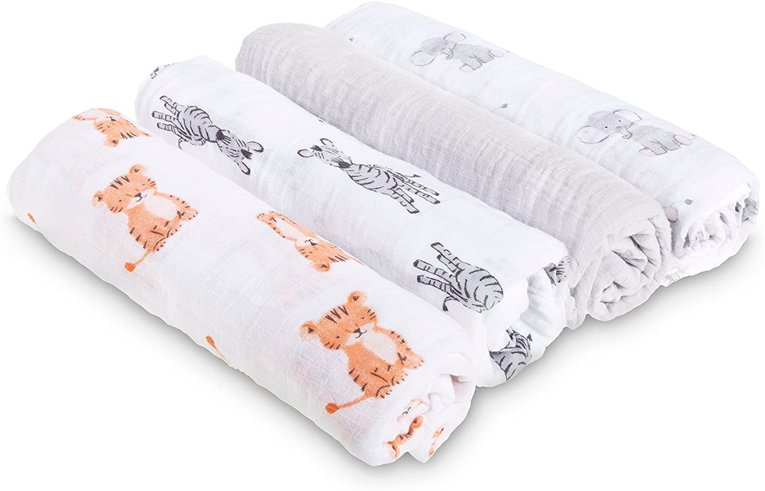 Aden Anais Essentials Muslin Cotton Swaddle (44 x 44 in), 4pk (31 Designs) - Pupsik Singapore