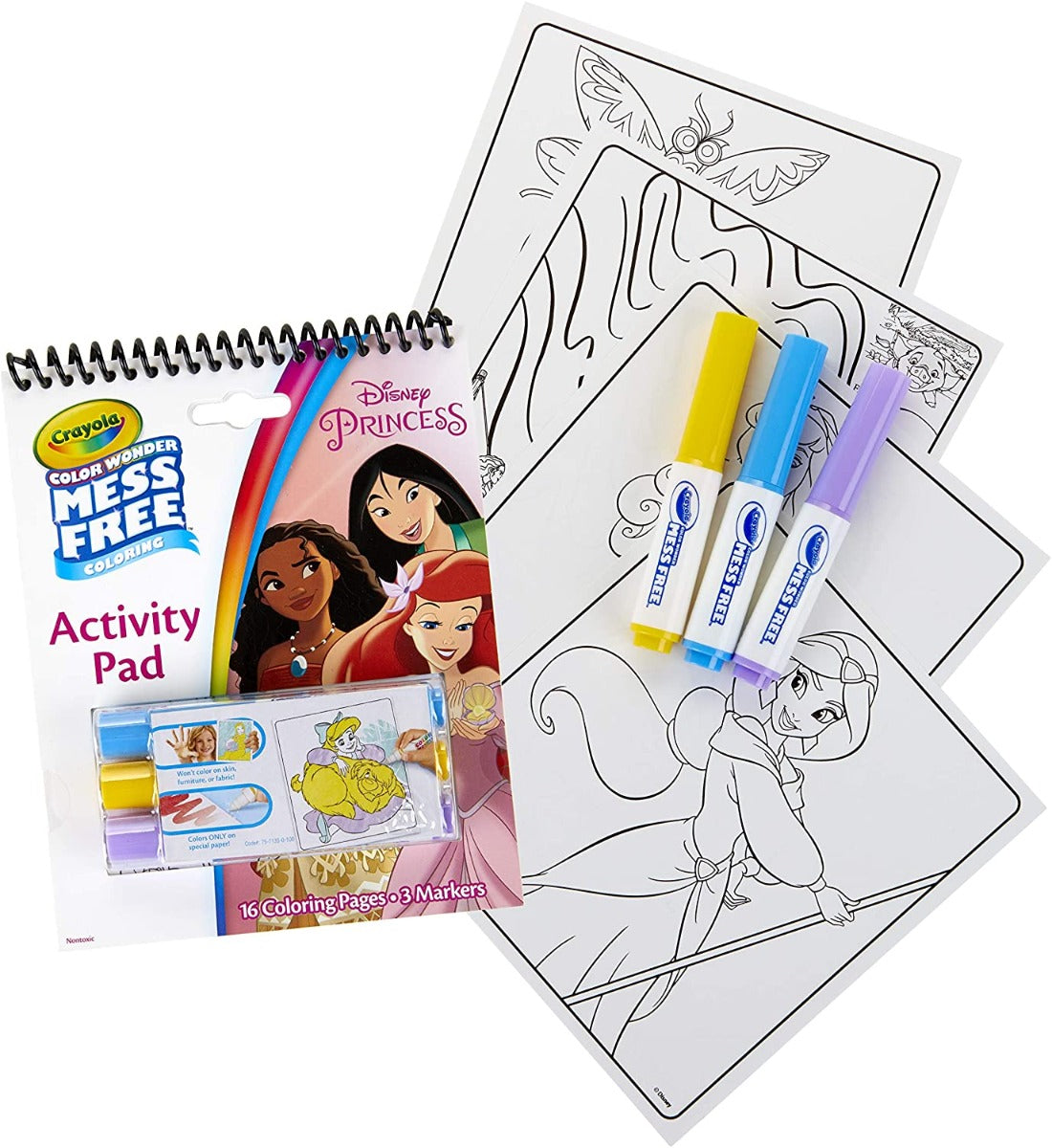 Crayola Color Wonder Mess Free Coloring Activity Pad (4 Designs) - Pupsik Singapore